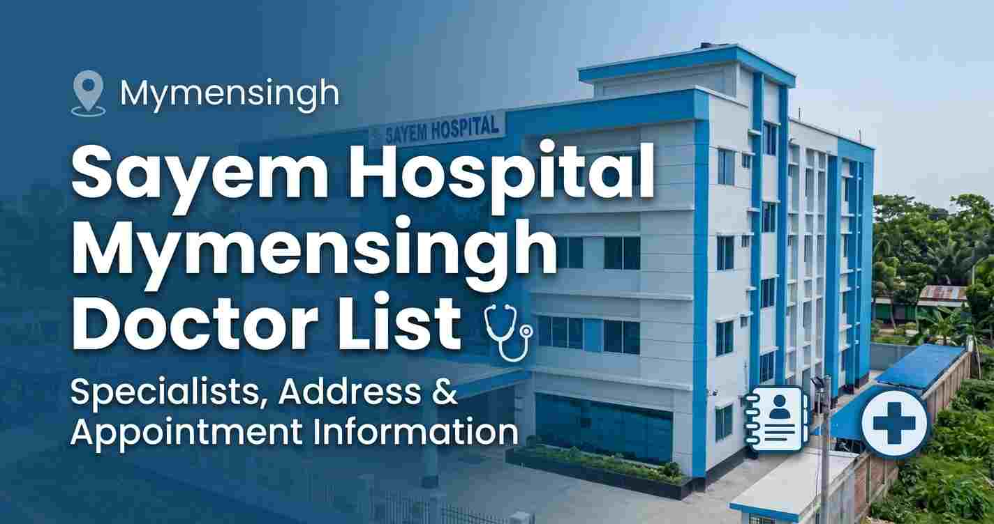 Sayem Hospital Mymensingh Doctor List, Address and Appointment Information
